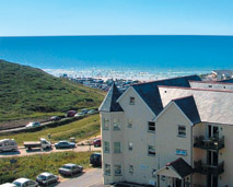 Beachcombers exterior at Watergate Bay